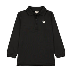 Analogie By Lil Legs Sports Polo LS - Black