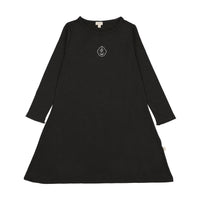 Analogie By Lil Legs Crest Night Gown - Black