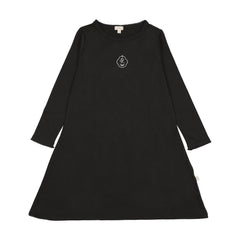 Analogie By Lil Legs Crest Night Gown - Black