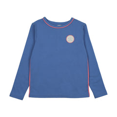 Analogie By Lil Legs Boating Crew Long Sleeve Tee - Fresh Blue