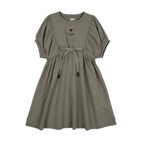 Analogie By Lil Legs Outer Field Girls Dress Short Sleeves - Green