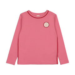 Analogie By Lil Legs Boating Crew Long Sleeve Tee - Fresh Pink