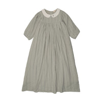 Analogie By Lil Legs Embroidered Collar Maxi 3/4 - Seafoam