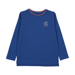 Analogie By Lil Legs Outer Field Long Sleeve Tee - Electric Blue