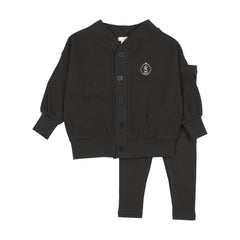 Analogie By Lil Legs Boys Shabbos Lounge Set - Black