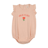 Analogie By Lil Legs Tulip Romper - Cloud Pink