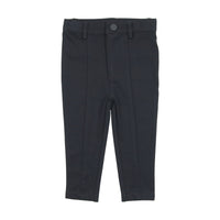 Lil Legs Knit Pants With Seam Navy