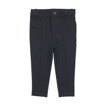 Lil Legs Navy Boys Basics Ponte Pants With Seam