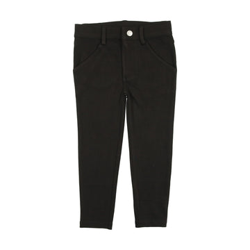Lil Legs Husky Full Weekday Pants Black
