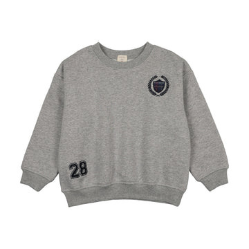 Analogy by Lil Legs Light Gray Heather Fan Club Boys Sweatshirt - Big Logo