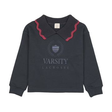 Analogy by Lil Legs Navy/Navy Fan Club Girls Sweatshirt