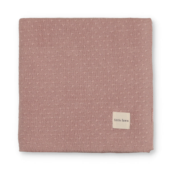 Little Fawn V Print Knit Blanket (for Pillow)