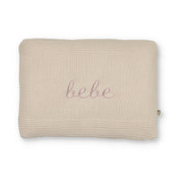 Little Fawn Bebe Embroidered Knit Pillow