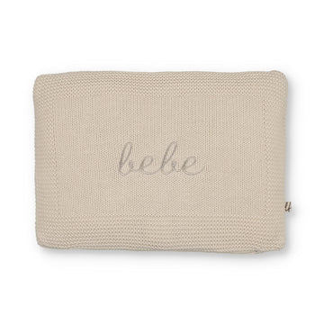 Little Fawn Bebe Embroidered Knit Pillow