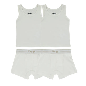 Noggi Logo Band White Boy  (2 Sets)- FINAL SALE