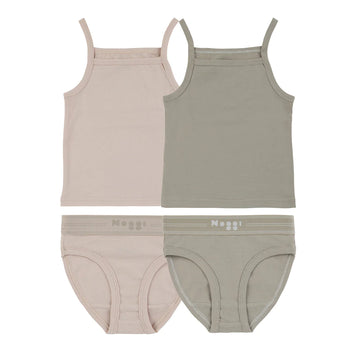 Noggi Logo Band Mauve + Taupe  (2 Sets)- FINAL SALE