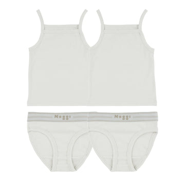 Noggi Logo Band White Girl  (2 Sets)- FINAL SALE