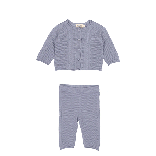 Marmar Monsoon Blue Knit Baby Set
