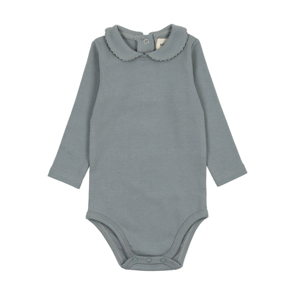 Mema Knits Dove Solid Girls Onesie