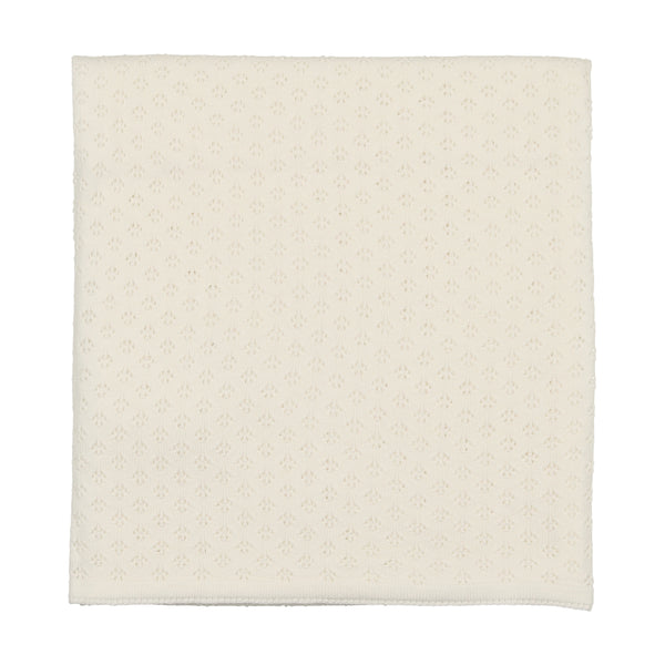 Mema Knits Winter White Bris Set Blanket