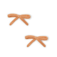 Le Enfant Pink Knit Mini Bows 2 pack- FINAL SALE