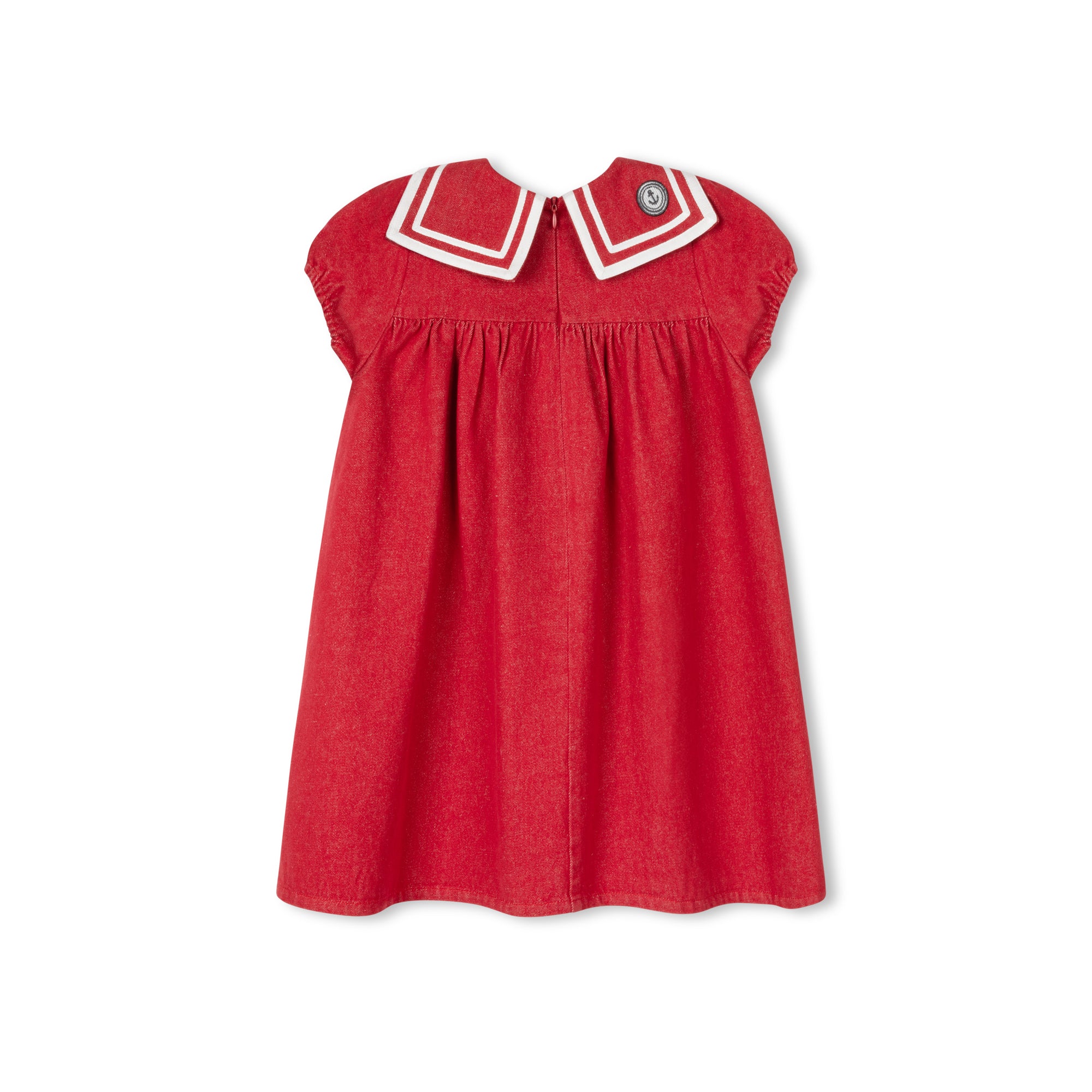 Madeleine Girls Red Dress | Buttons Bebe Madeleine Girls Red Dress | Buttons Bebe
