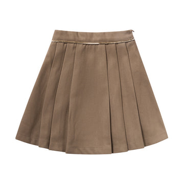 Numu Wool Pleated Skirt - Mocha