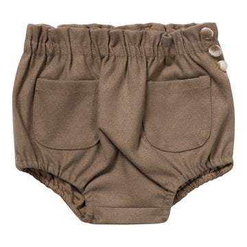 Numu Wool Baby Girl Bloomer - Mocha