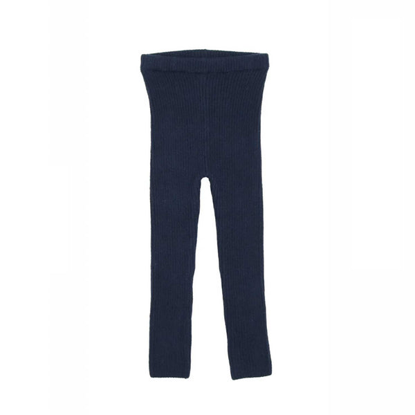 Lil Legs Basic Knit Leggings Navy