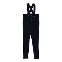 Analogie By Lil Legs Rib Knit Overalls Navy