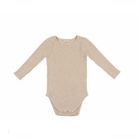 Lil Legs Knit Crewneck Onesie Ecru