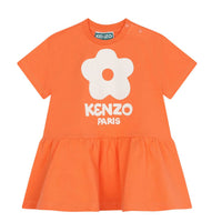Kenzo 98F Orange Donut Flower SS Dress