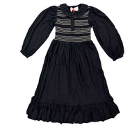Pashmini Black Harper Stitched Smocked Maxi