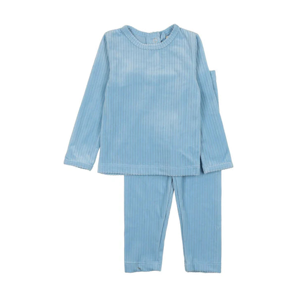 Bonjoy Pale Blue Velour Wrap