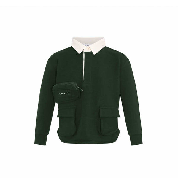 Little Parni Green Boys Cargo Shirt (K475)