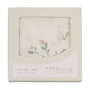 Peluche Floral Basinet Sheet