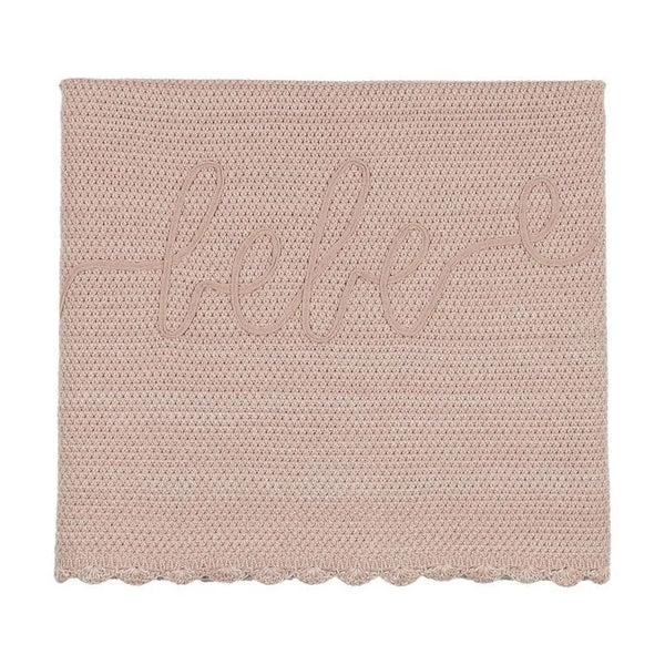Peluche Rose Malange Scalloped Blanket/Ribbon