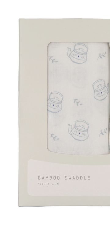 Peluche Teakettle Blue Swaddle