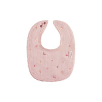 Aurora Jersey Cotton Butterfly/ Dragonfly Collection Pink Bib