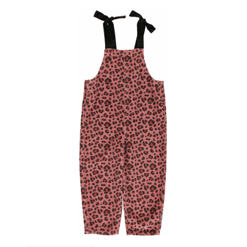 Piupiuchick Pink W/ Animal Print Dungarees