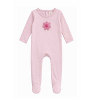 Bonjoy Crochet Shapes Footie - Pink Flower