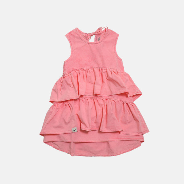 Booso Pink Ruffles Dress (406/ss24)
