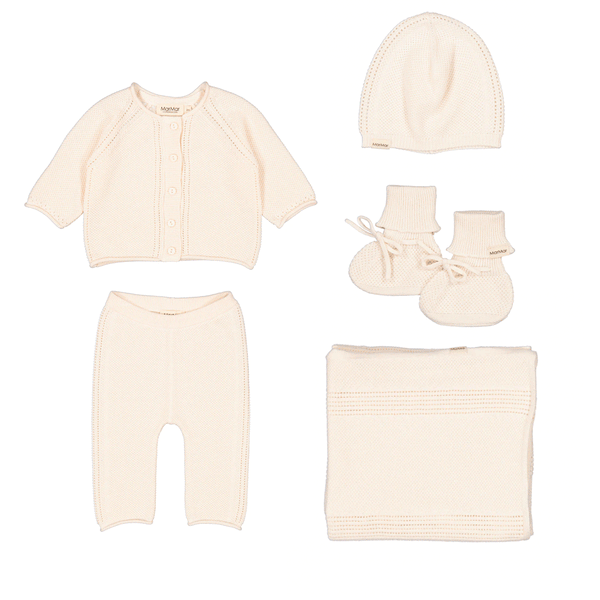 Marmar Soft Rosa Knit Layette Set