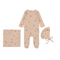 Lilette By Lil Legs Printed Fruit Layette Set Peach