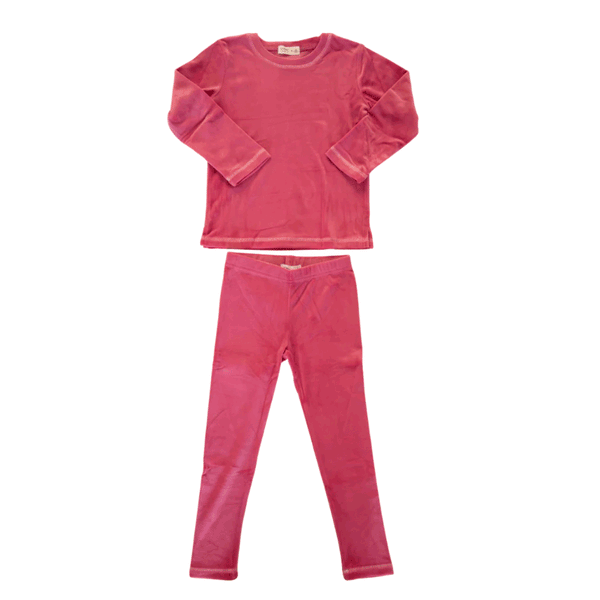 Crew Lounge Pink Velour Set