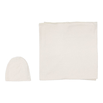 Lilette By Lil Legs Dotted Swaddle Set Cream/Pink