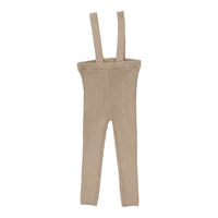 Analogie By Lil Legs Knit Suspender Leggings Oatmeal