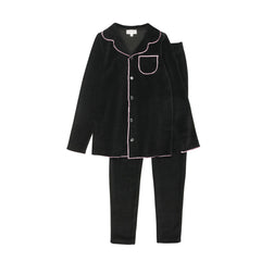 Bopop Grandpa Velour Pink Trim Pajamas