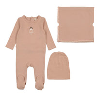 Lilette By Lil Legs Embroidered Layette Set Pink Doll