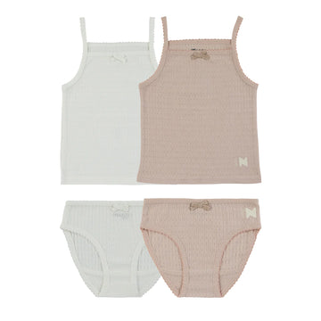 Noggi Pointelle Mauve + White  SET OF 3- final sale